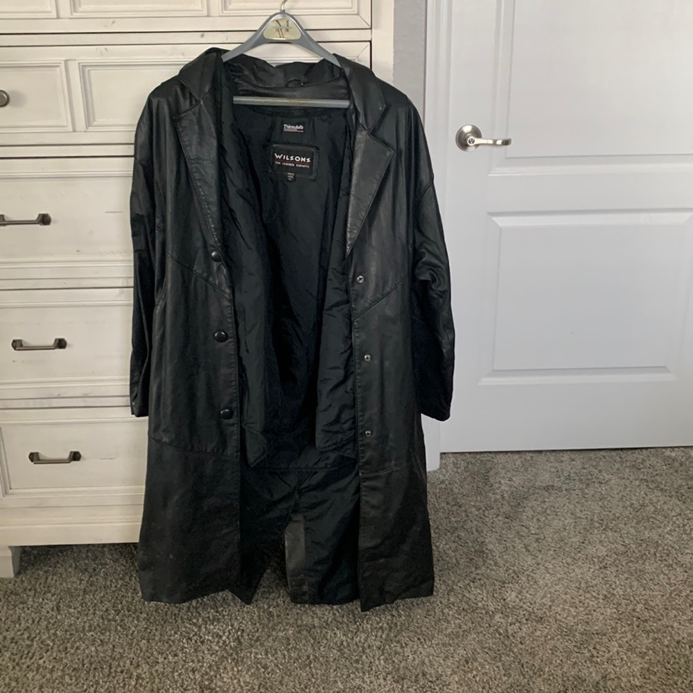 Women’s Leather Trench Coat!!!